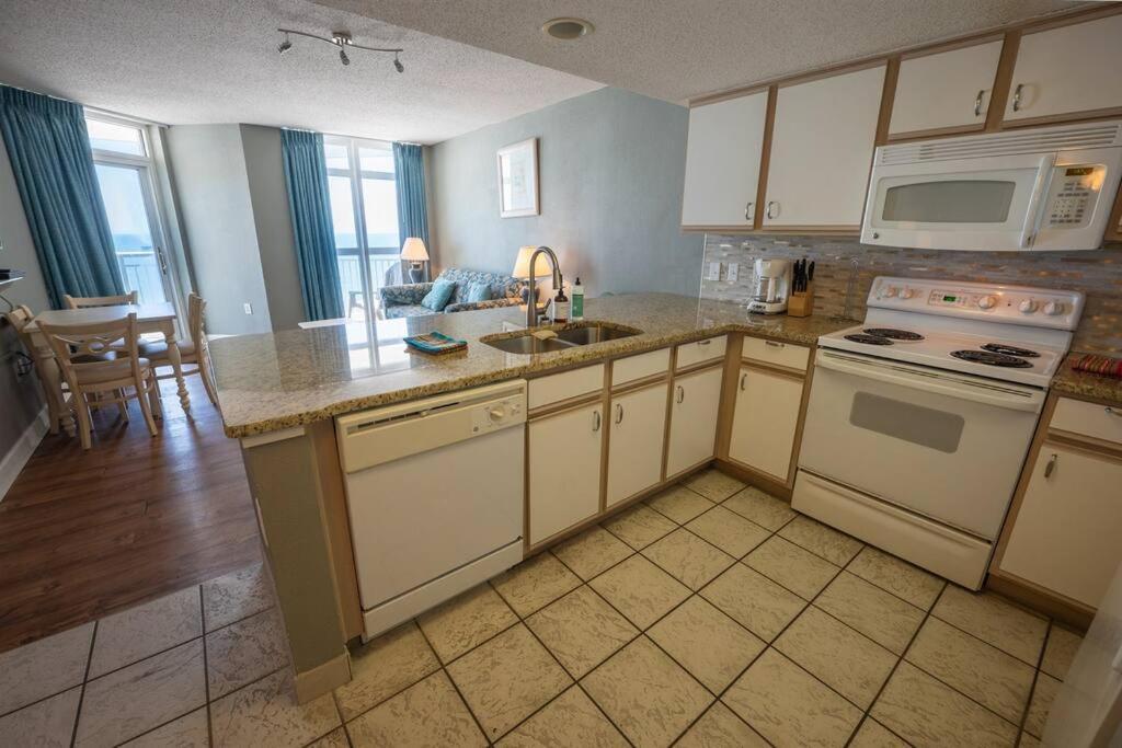 默特尔比奇Baywatch Renovated, Unobstructed Oceanfront Views!别墅 外观 照片