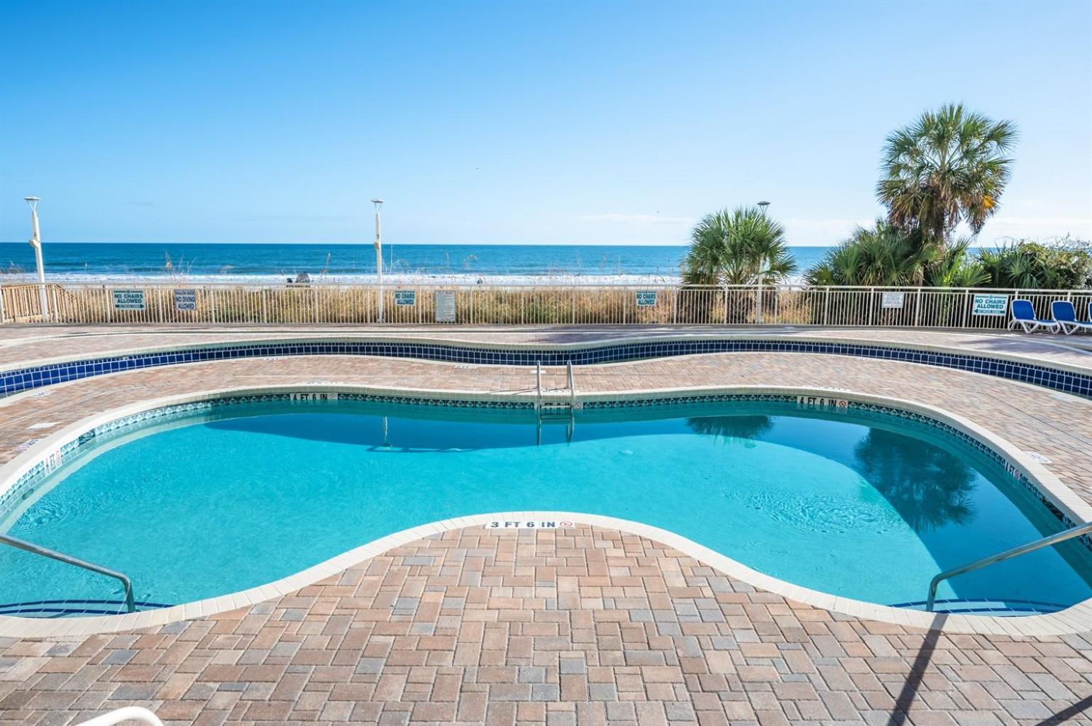 默特尔比奇Baywatch Renovated, Unobstructed Oceanfront Views!别墅 外观 照片