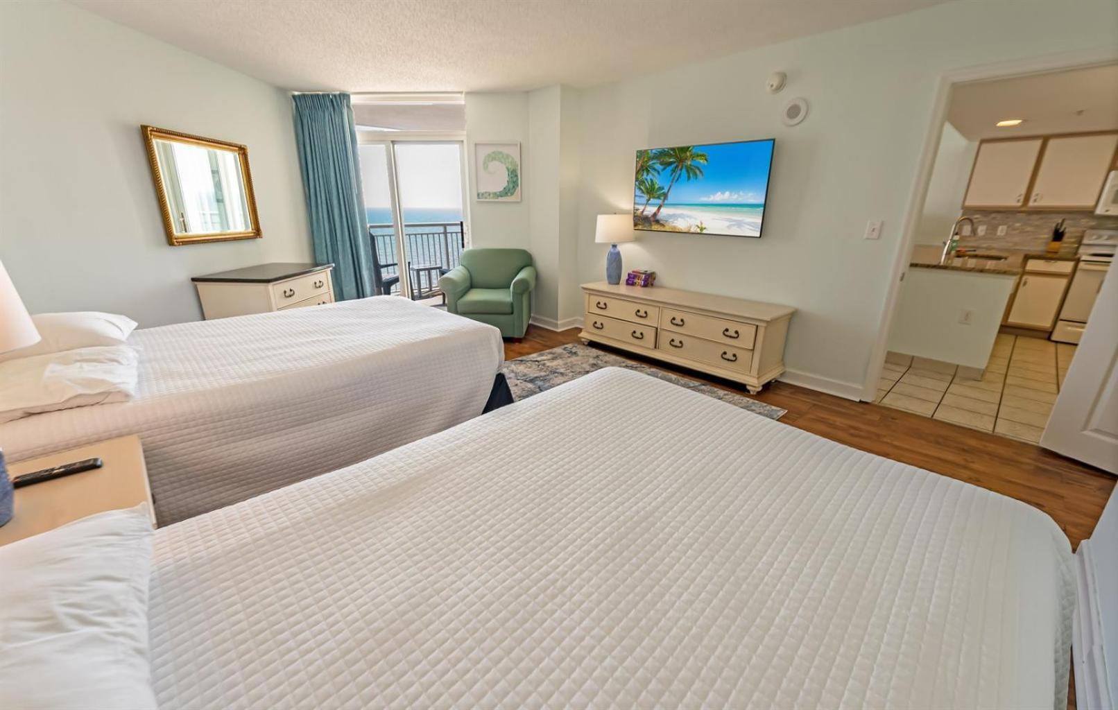 默特尔比奇Baywatch Renovated, Unobstructed Oceanfront Views!别墅 外观 照片